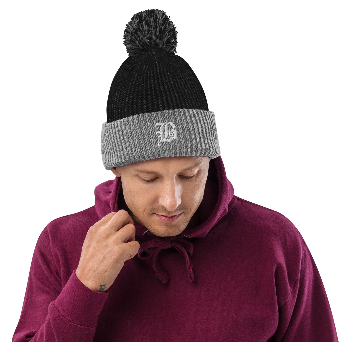 Pom-Pom logo beanie