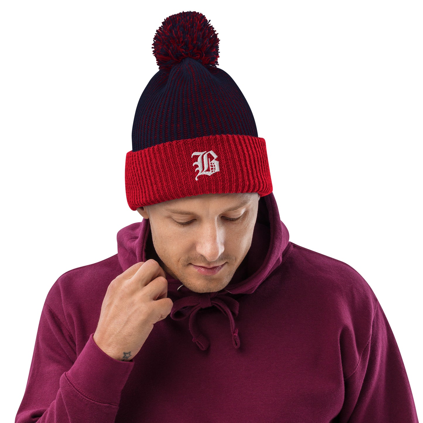 Pom-Pom logo beanie